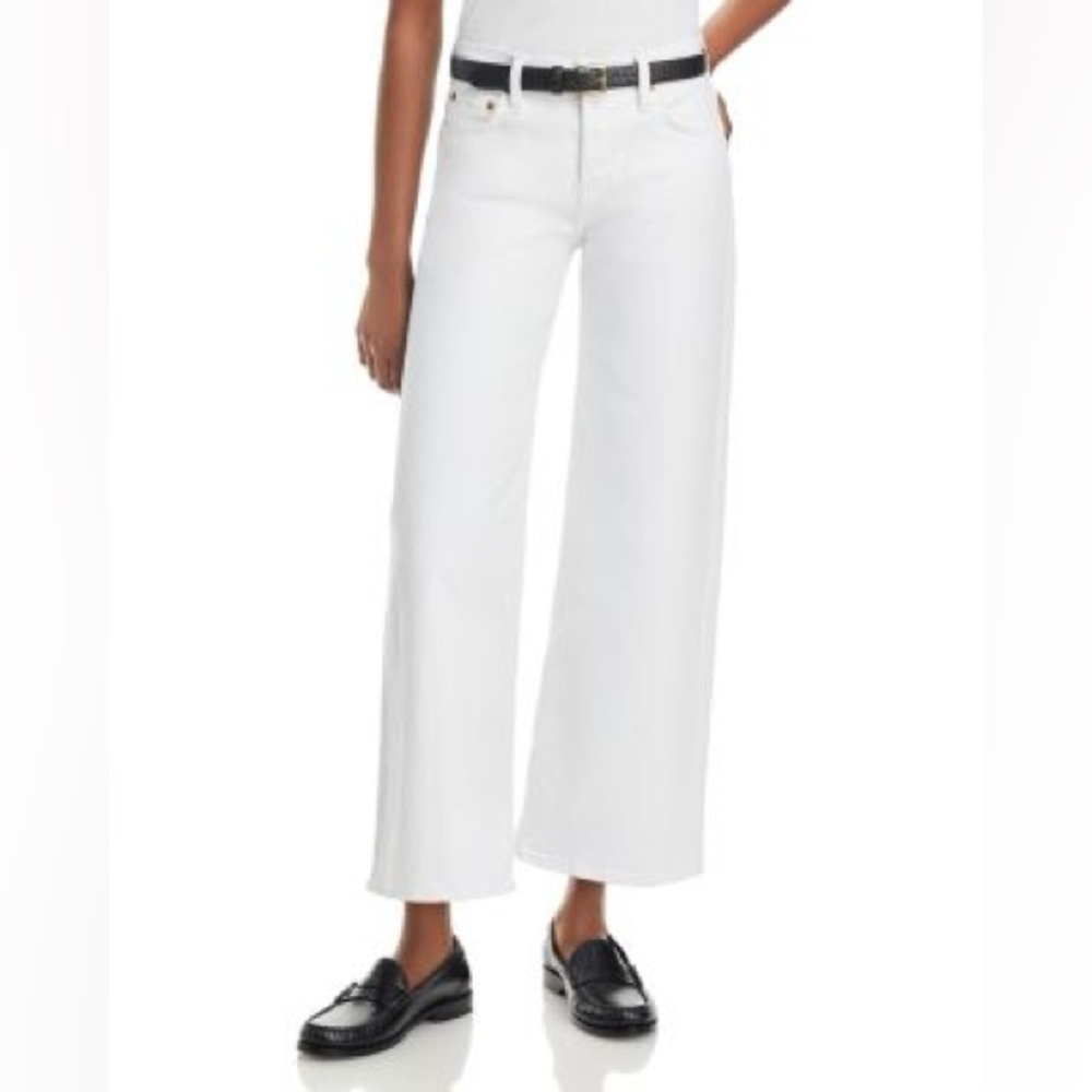 RE/DONE Mid Rise Crop Wide Leg Jeans NEW